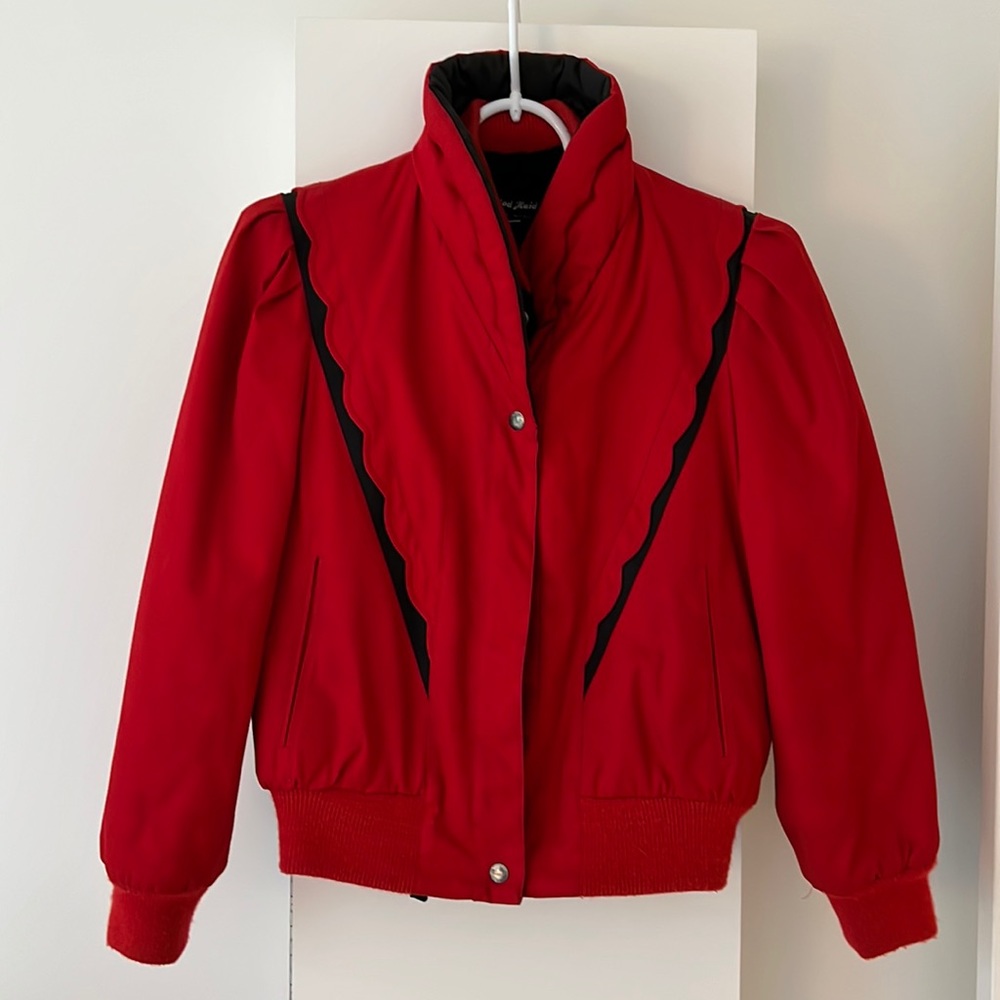Mod Maid 1980s Vintage Puffer Jacket